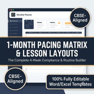 CBSE-Aligned 1-Month Lesson Planner & Pacing Matrix