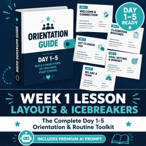 WEEK 1 LESSON LAYOUTS & ICEBREAKERS