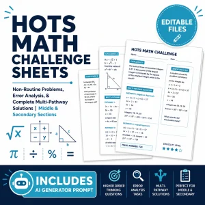 Higher-Order Thinking Skills (HOTS) Math Challenge Sheets