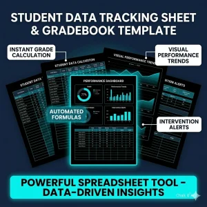 Student Data Tracking Sheet & Gradebook Template